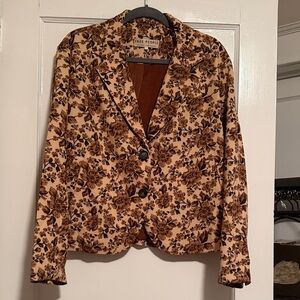Free People Floral Blazer